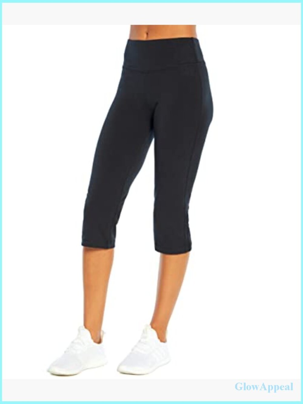 High Rise Tummy Control Capri Legging with Compression - Picture 3 of 7